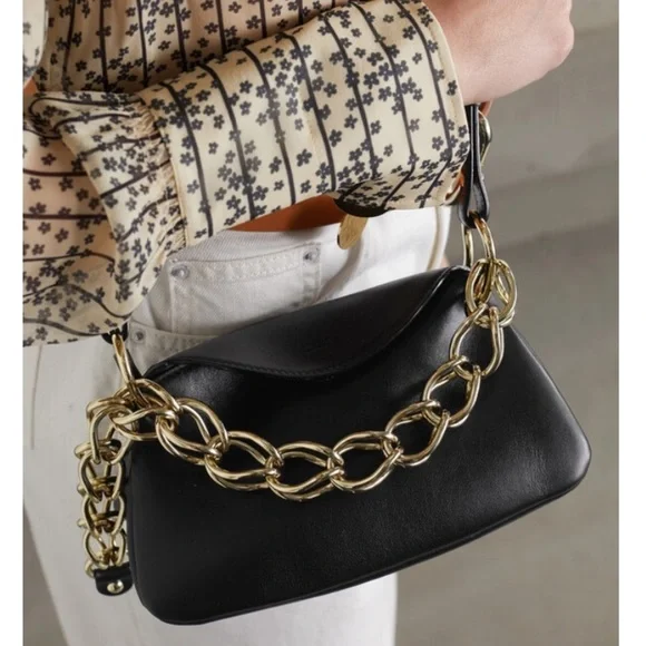 Chloé Juana Mini Leather Shoulder Bag - Black NWT - Picture 1 of 4